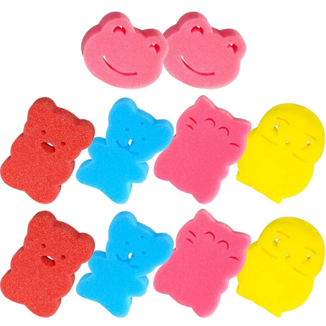 10 pz spugne da bagno morbide corpo in schiuma loofah neonato portatile