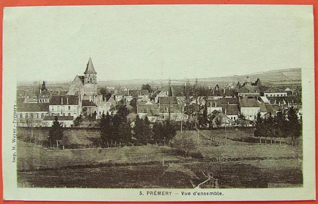 CPA 58 PREMERY, Vue d'ensemble, vers 1950