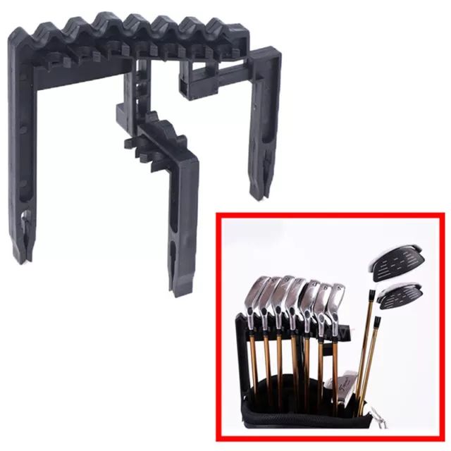 Golf 9 Iron Club ABS Shafts Holder Stacker Fits Any Size of Bags Organizer EL