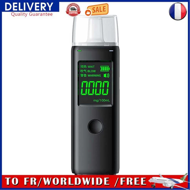 Alcohol Tester Professional High Accuracy Digital Portable USB Rechargeable Test
