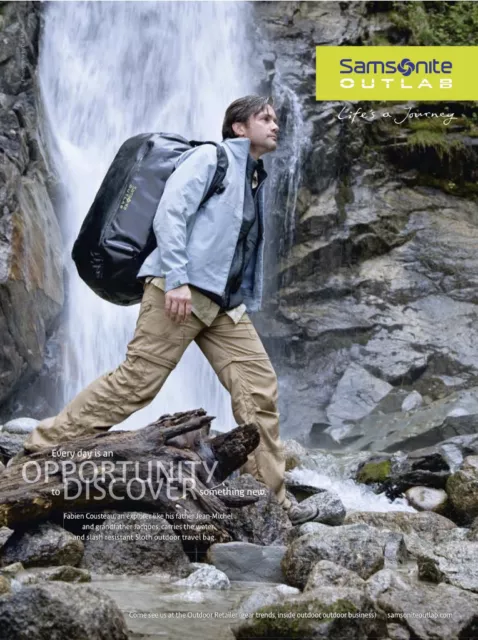 New SAMSONITE OUTLAB SLOTH XL Super Fabric Waterproof Bag Backpack Grey 2