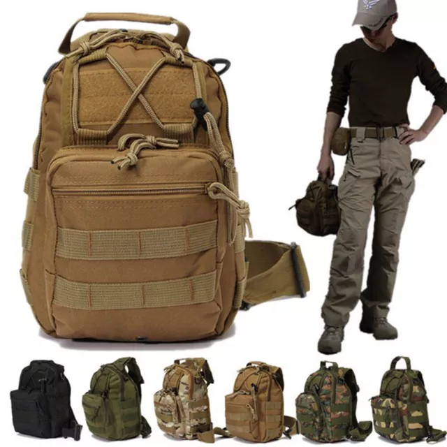 Tactical Molle Waist Pouch Chest Bag Assault Pack Messenger Shoulder Backpack US