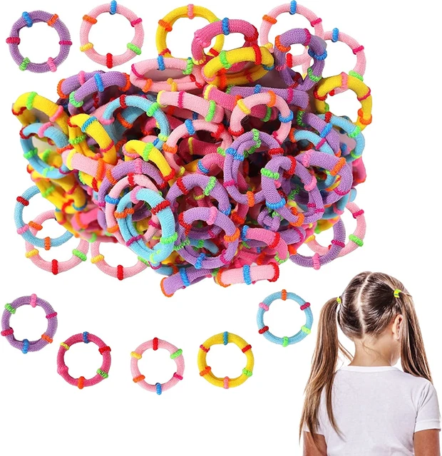 Girls Hair Bands,50 Pcs Baby Hair Bobbles for Girls, Small Elastic Hair Ties,