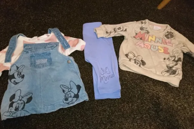 Baby Girl Minnie Mouse Clothing Bundle - First Size/1 Month