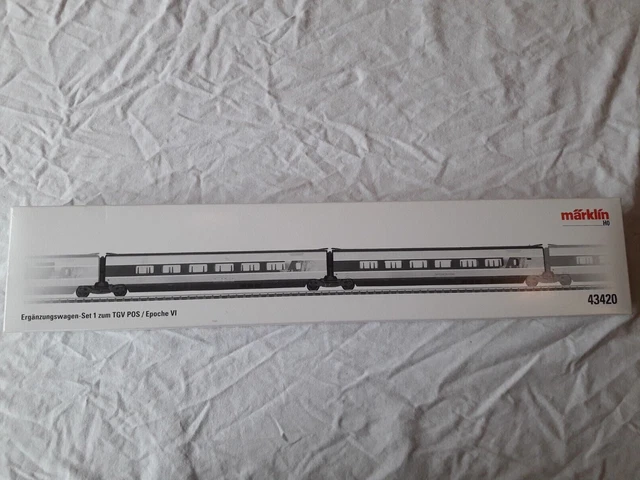 Märklin 43420 , Supplementary car set 1 for the TGV POS., for H0 gauge