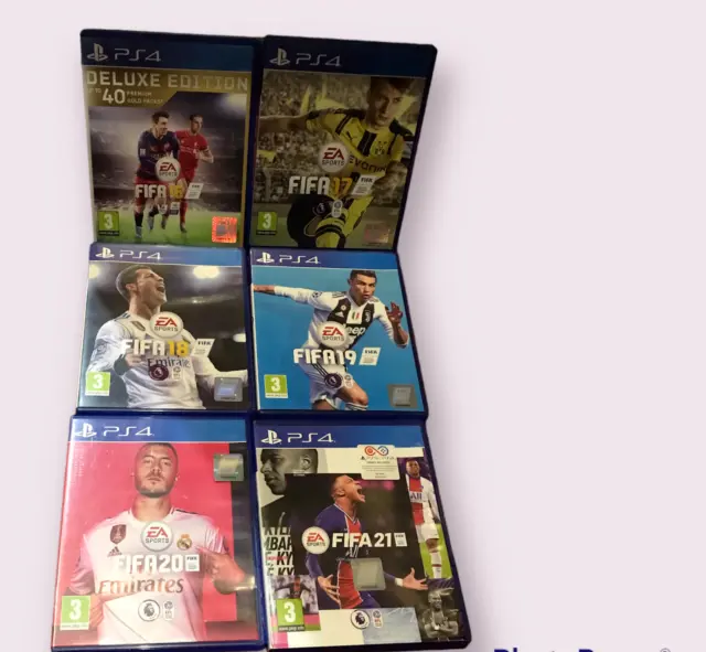 6X PlayStation 4 Fifa bundle! FIFA Games FIFA 17, FIFA 18, 19 & FIFA 20 & 21 3+