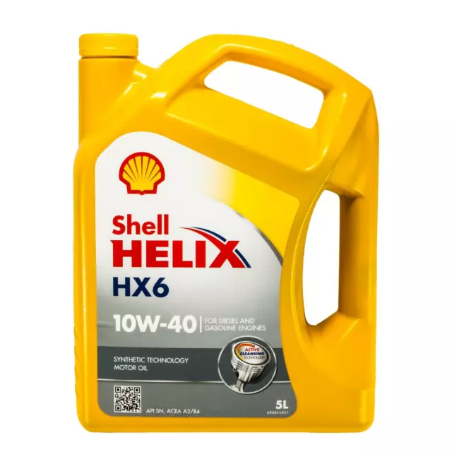 5 Liter original Shell Helix HX6 10W40 Motoröl 550039794 MB 229.3 SET