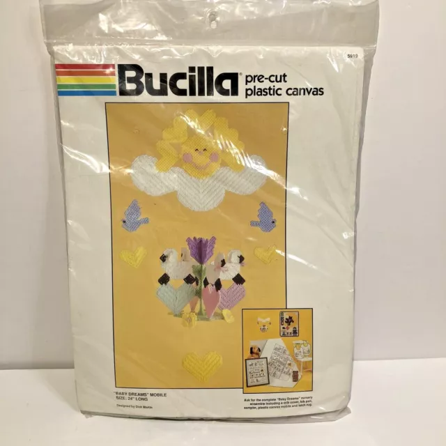 NUEVO Bucilla Baby Dreams Cuna Móvil Plástico Kit 5919 Dick Martin 24" de Largo