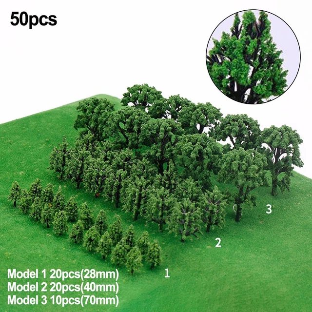 5 Bananiers Miniatures Décoratifs - Pour Maquettes, Maisons De Poupée, Décors Ferroviaires, Sable