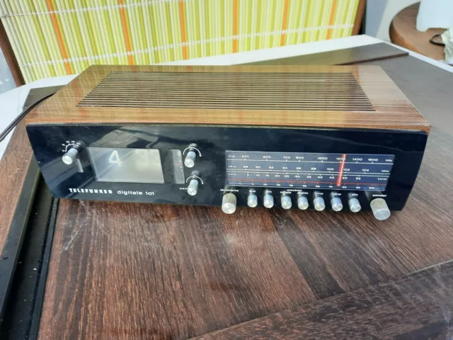 70er Klappzahlen  Radio Wecker Telefunken digital 101, 70s, Vintage