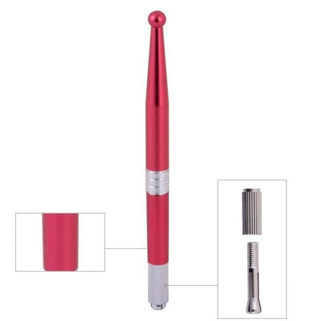 Xiaoyu 3D Doppelkopf Microblading Stift – Manuelles Werkzeug Für Permanente Augenbrauen (blau)