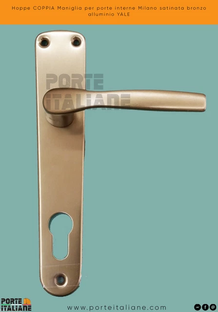 Maniglia Per Porte Interne Hoppe Milano - Finitura Satinata, Design Moderno In Alluminio - Foto 4