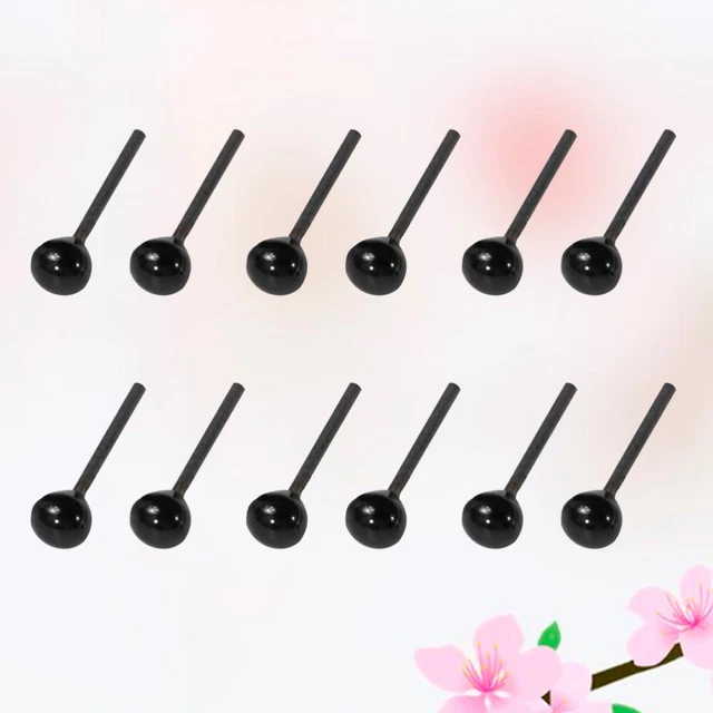 50 pares de ojos de muñeca de vidrio hechos tú mismo felpa juguete suave nariz