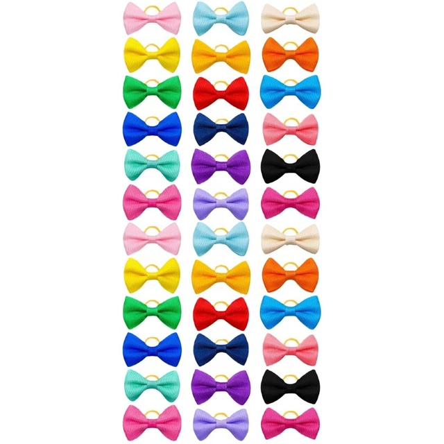 100 piezas Arcos de pelo reutilizables para fiesta favores perro para decorar fiesta mascotas perro