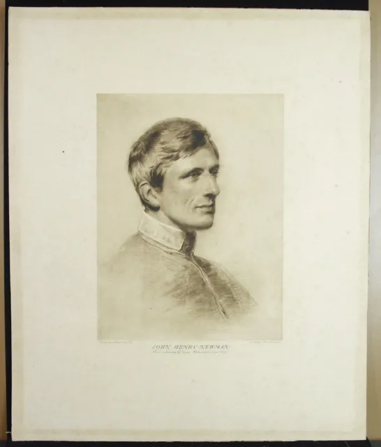 John Henry Newman 1844 aft George RICHMOND Burns & Gates Anglican Catholique 2