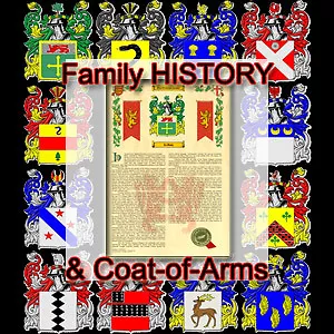 Armorial Name History - Coat of Arms - Family Crest 11x17 MARLOWE-TO-MCMILLAN