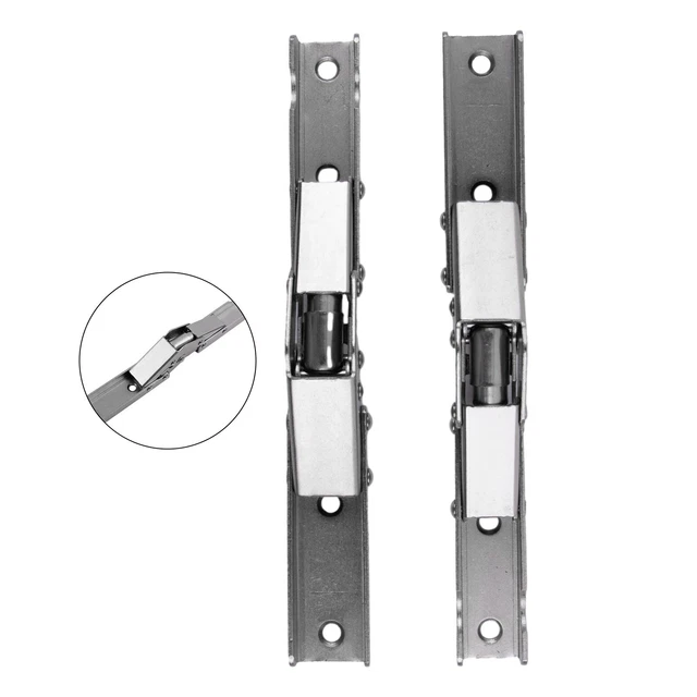 Hinges Folding Hinges Furniture Hinges Brackets Screws Silver 2Pcs/Set