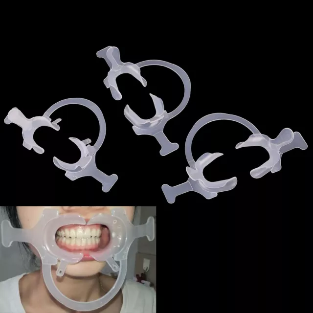 Dental cheek lip retractor mouth opener c-shape handle wing expanders*_*