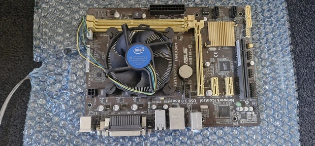 USED UNTESTED Asus H81M-C MOTHERBOARD +INTEL CORE i5 4460 CPU