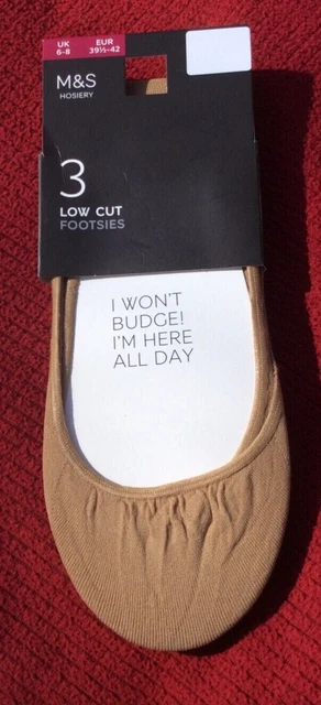 9 Pairs Marks And Spencers Footsies, Ladies  Ultra Thin Shoe Socks Size  6-8
