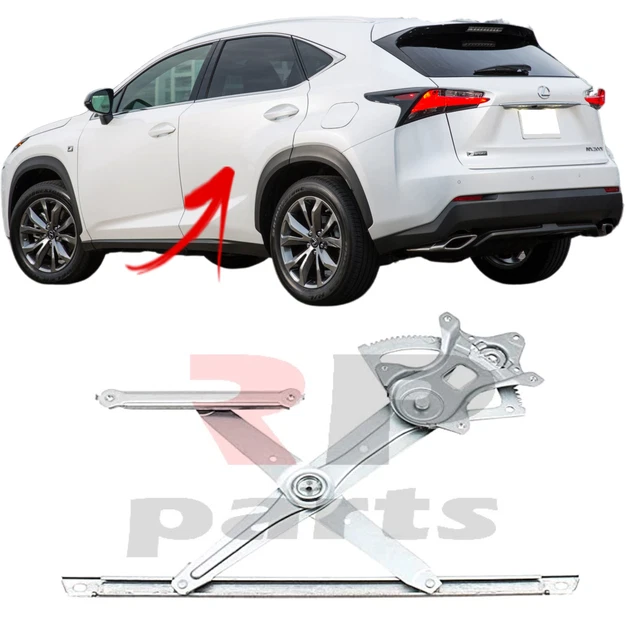 Apline ACE-2 Type Dakdrager Bagagedrager Compatibel met Lexus NX (AZ10) 2015-2021 Spoorstaven Zwart Aluminium Staven