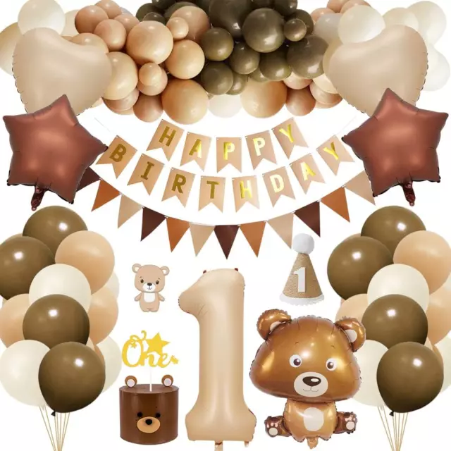 1st Birthday Decorations Boy, Boho First Birthday Decoration, Bear Theme Party 1