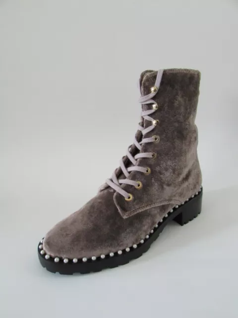 Stuart Weitzman ALLIE Velvet Desert Rose Boots Sz 5 $795