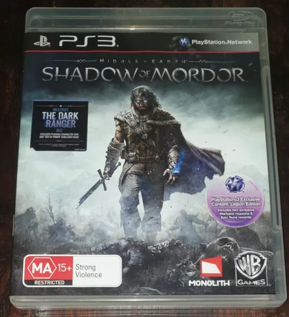 MIDDLE EARTH: SHADOW of Mordor - PlayStation 3 / PS3 Game $5.99 - PicClick  AU