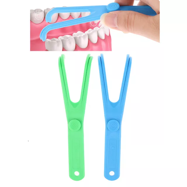 Dental Floss Holder Aid Oral Hygiene Toothpicks Holder Interdental Teeth Clea^ob