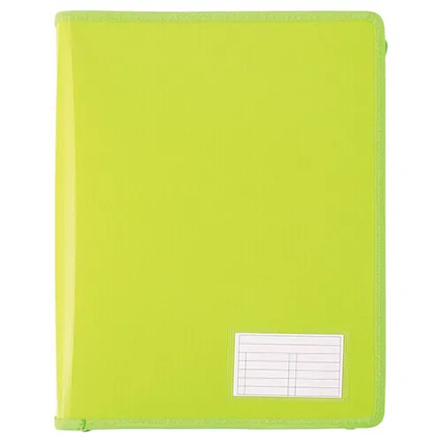 LIME Quality Bantex 2D Ring Binder with Zipper 25mm A4 Up to 200 Sheet of Paper
