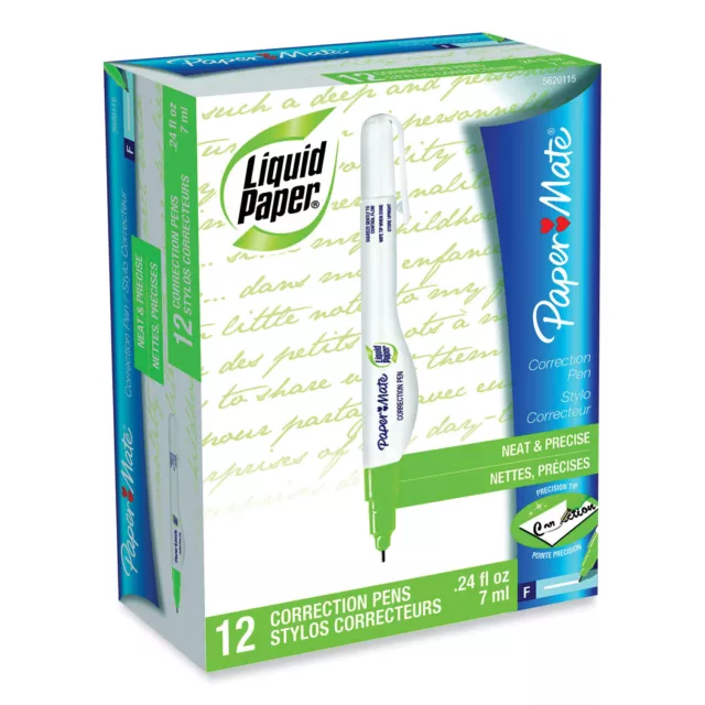 Paper Mate Liquid Paper Correction Pen, 6.8 ml, White SSIN1-8217012-EBUS 3