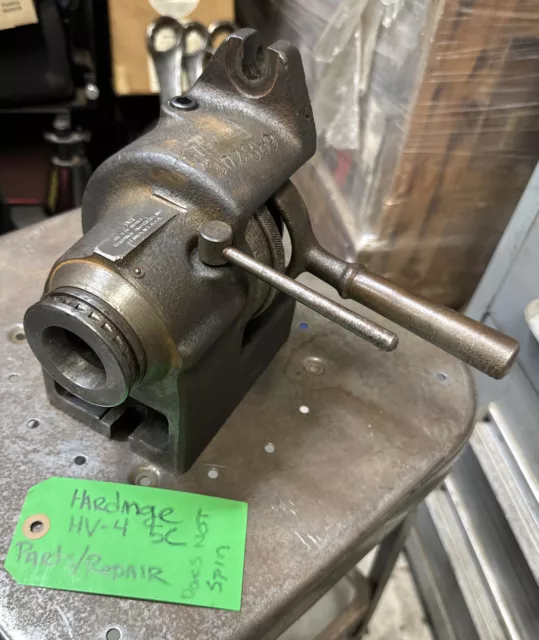 Hardinge HV-4 5C Collet Closer Fixture Horizontal Vertical H/V Parts/Repair Read Hardinge HV-4 5C Collet Closer Fixture Horizontal Vertical H/V Parts/Repair Read