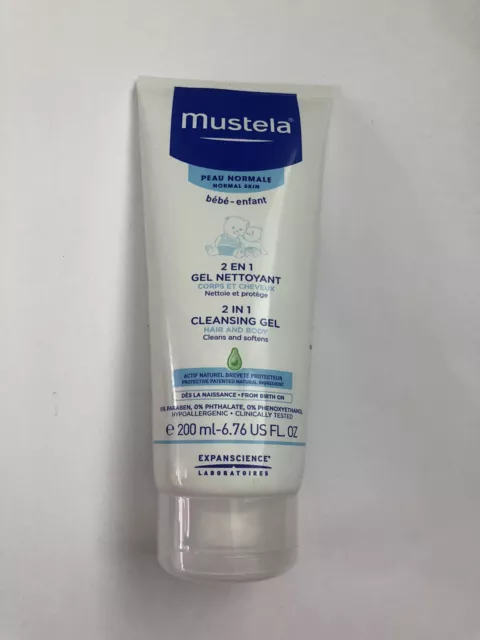 Mustela Baby/Infant 2 in 1 Hair & Body Cleansing Gel -Cleans & Softens 200ml