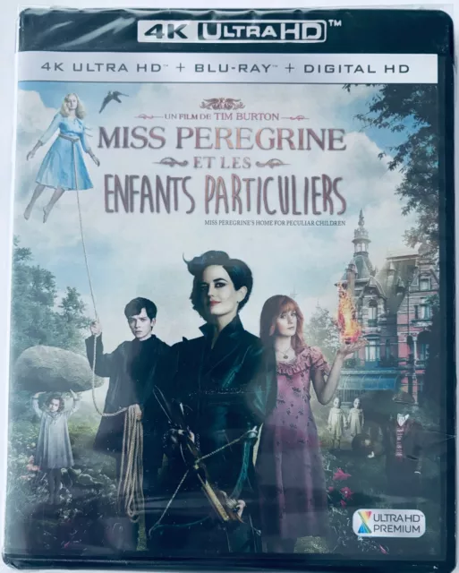 Blu Ray 4K Ultra HD Miss Peregrine et les enfants particuliers Tim Burton Neuf