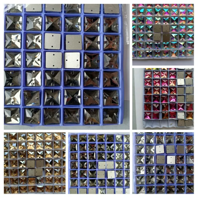 50 x Rectangular Cabochons. Various Sizes & Colours. Jewellery/Crafting. UK