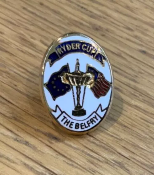 Vintage Ryder Cup The Belfry Enamel Pin Badge Golf Memorabilia Collectables