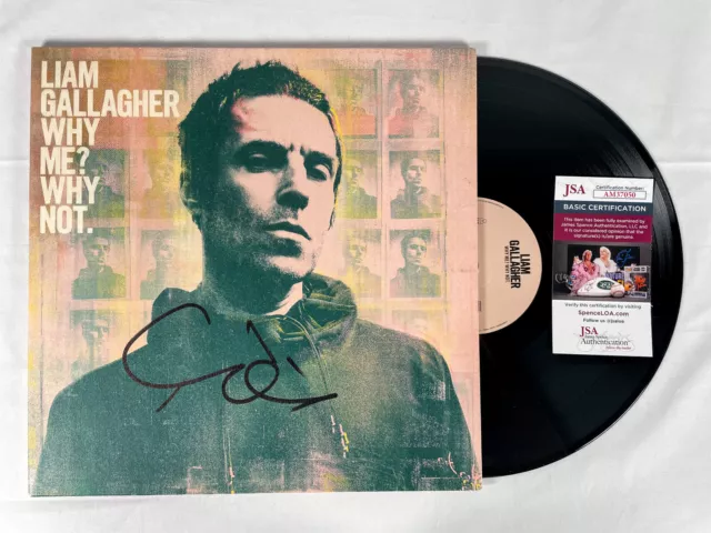 Liam Gallagher Signed Autographed WHY ME? WHY NOT Vinyl Album PROOF JSA Oasis