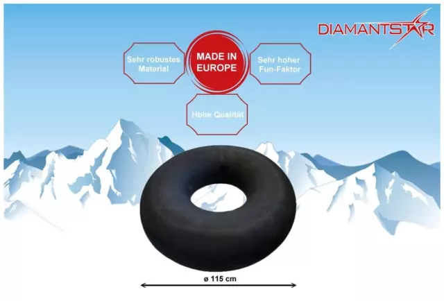 DiamantStar 115cm - LKW SNOW TUBE Schlitten Schneereifen Rutschreifen Bob Rodel