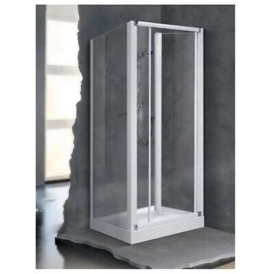 Novellini Box Doccia Novellini KING porta soffietto 72-76cm lato fisso 72-75cm  vetro 6mm 