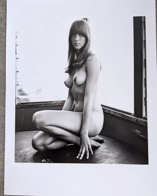 1960 Nu Artistique Femme Nude Art PHOTO Argentique VINTAGE 24x30