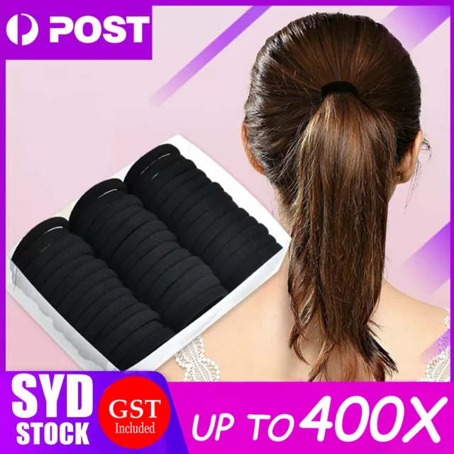 UP 1000Pcs Hair Ties Thick Elastic Spandex Head Bands Soft Ponytail Girls Women