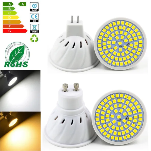 Lot de 5 Ampoules LED GU10 6W (équivalent à 60 W), Blanc Froid