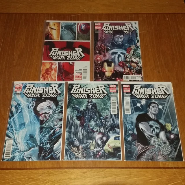 Punisher War Zone #1-5 Avengers Thor Iron Man Marvel High Grade Set 2012 (5)