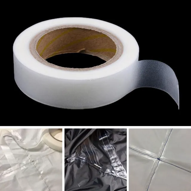 Cinta de sellado de costura blanca impermeable de 20 m cinta tenaz para reparación de tela de tienda