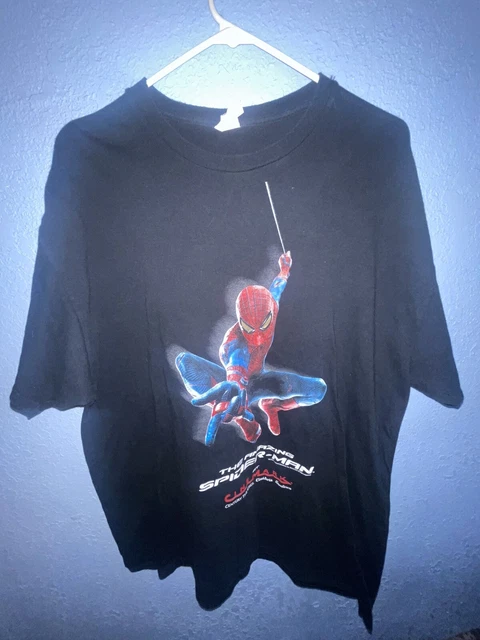 2012 The AMAZING SPIDER-MAN movie promo T-SHIRT Spiderman Marvel XL