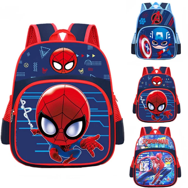 TODDLER KIDS BOYS 3D Spiderman Backpack Children Kindergarten School