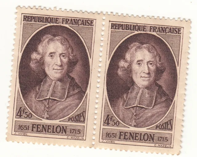 TIMBRE FRANCE NEUF N° 785 * FENELON bloc de 2