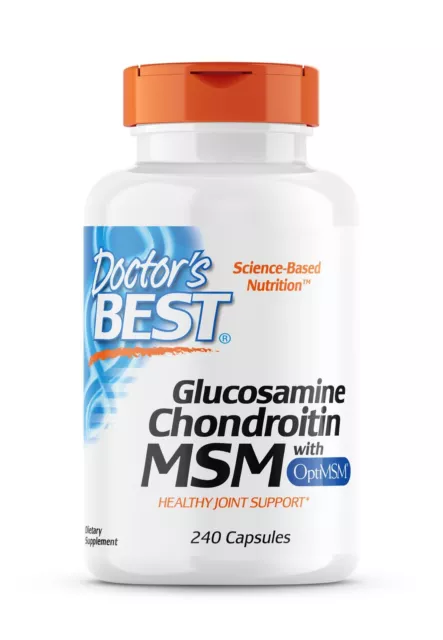 Doctor's Best Glucosamine Chondroitin Msm Avec Optimsm 240 Capsules