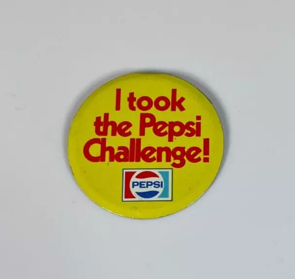 Vintage I took the Pepsi Challenge! Clip-On Button Pin