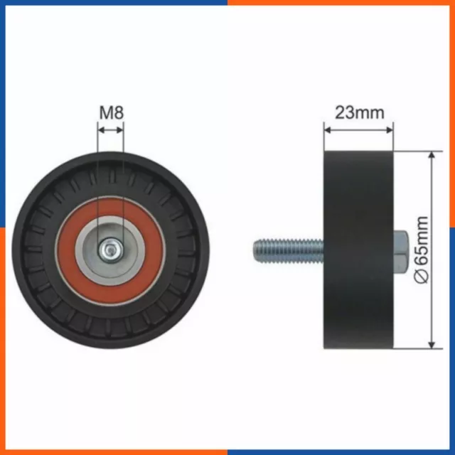 Galet tendeur de courroie d'accessoire pour ALFA ROMEO | 55225535, FI22320